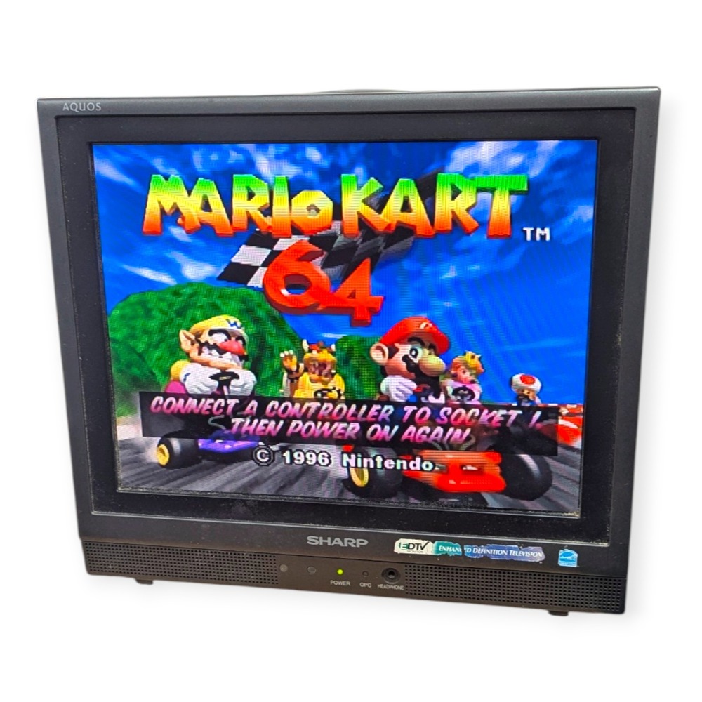 Sharp Aquos LC-13S1U-B 13 inch Retro Gaming LCD TV Black S-Video Component